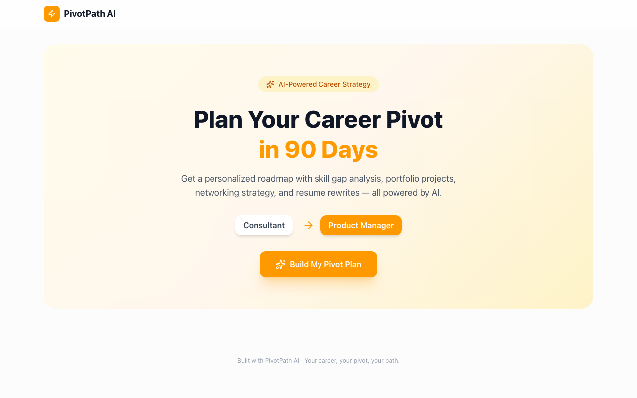 PivotPath AI preview